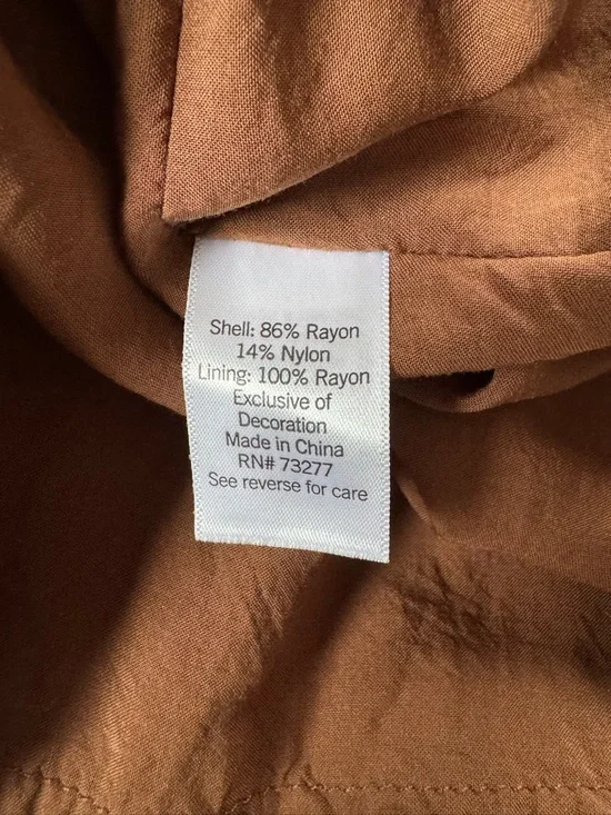 Nine West Maxi Dress, Brown, Size Large - Picture 8 of 9